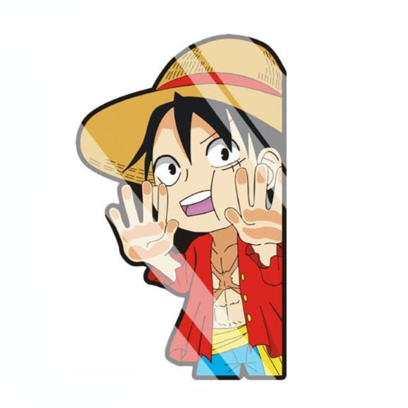One Piece 'Luffy | Pressed Hands' Vinyl Car Peeker Sticker