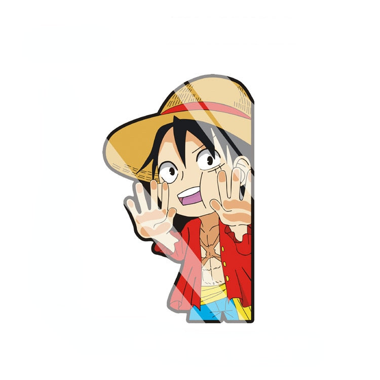 One Piece 'Luffy | Pressed Hands' Vinyl Car Peeker Sticker