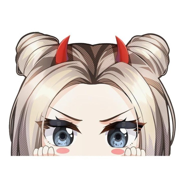 Overlord 'Shalltear Bloodfallen | Red Horn' Vinyl Car Peeker Sticker