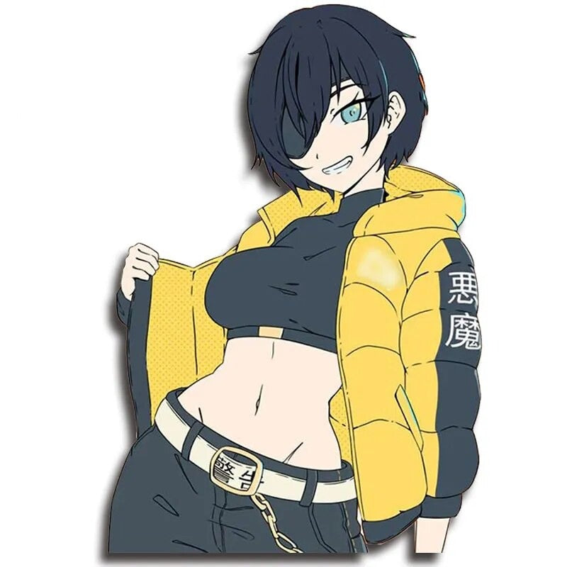 Chainsaw Man 'Himeno | Flexing Jacket' Vinyl Car Sticker