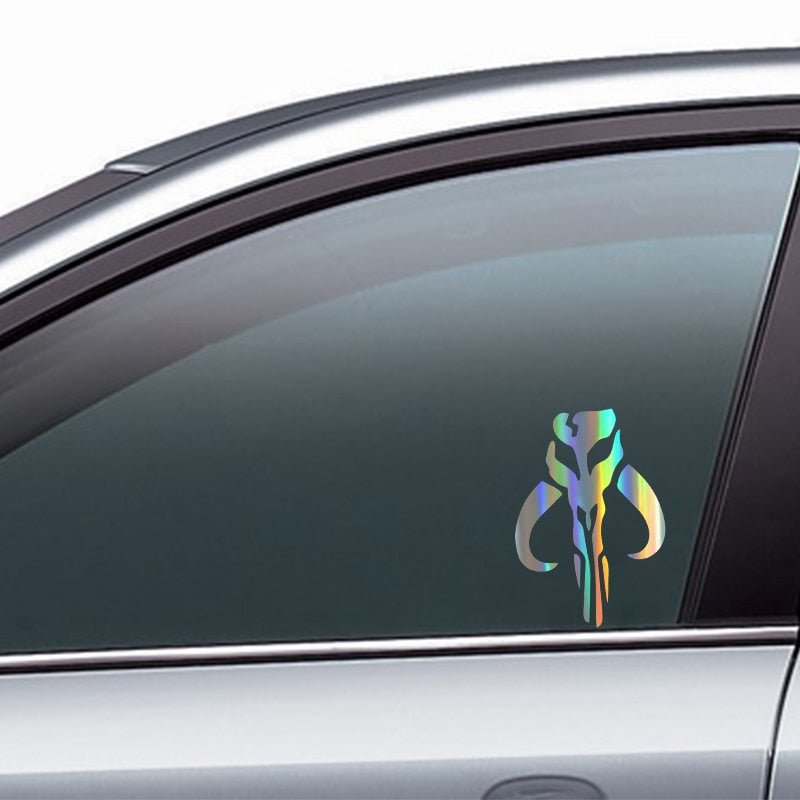 Star Wars 'Mandalorian Bantha Skull | Laser' Vinyl Car Sticker