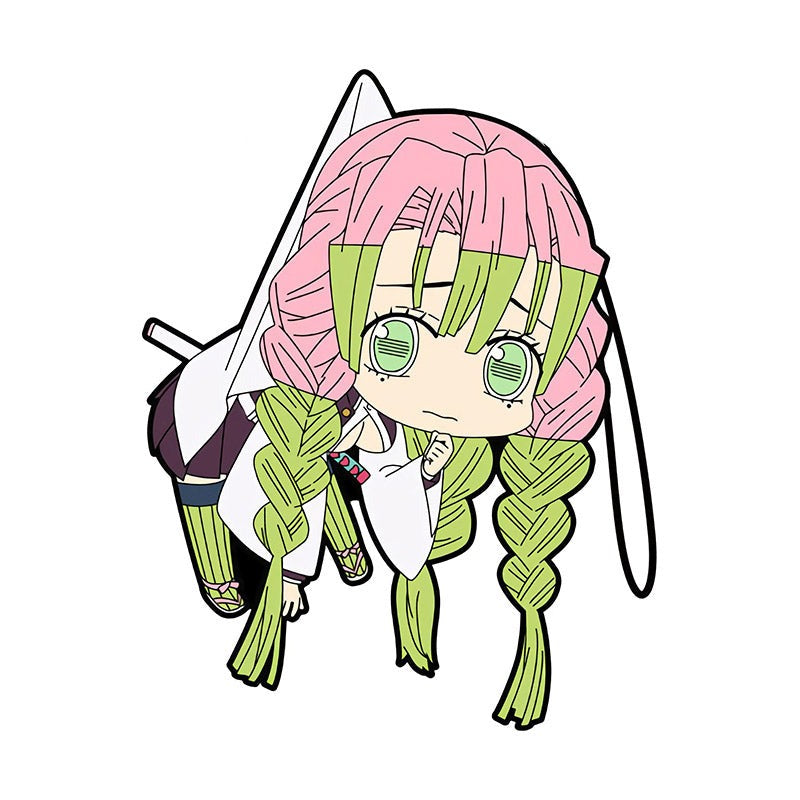 Demon Slayer 'Hanging Mitsuri | Scared' Viny Car Sticker