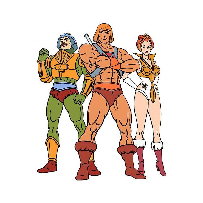 Masters of the Universe 'Man-At-Arms | He-Man | Teela' Vinyl Car Sticker