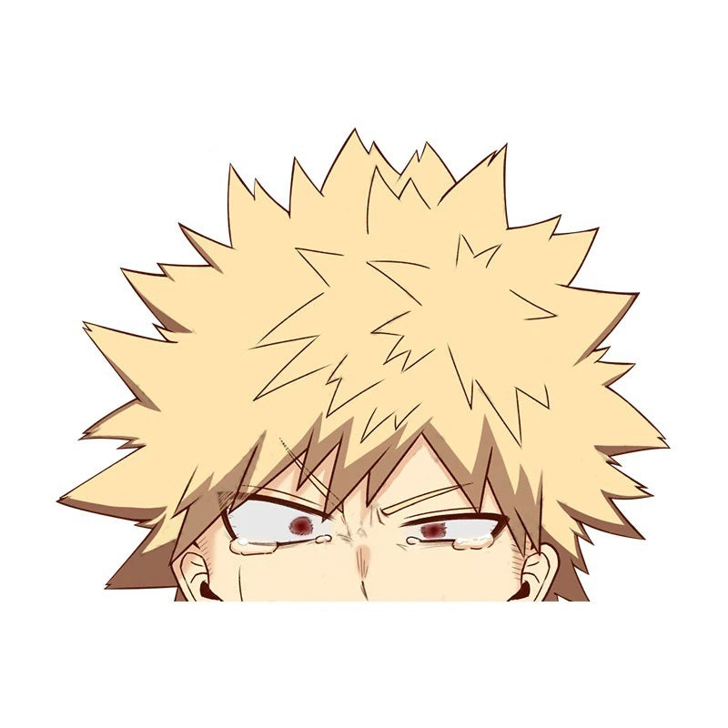 My Hero Academia 'Katsuki Bakugo | Crying' Vinyl Car Peeker Sticker