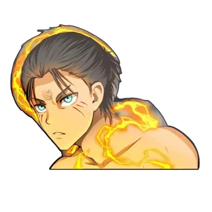 Attack on Titan 'Eren Yeager | Flaming Fire' Vinyl Car Sticker