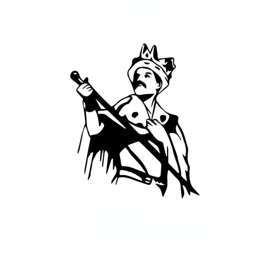 Freddie Mercury 'Crown and Scepter' Vinyl Car Sticker