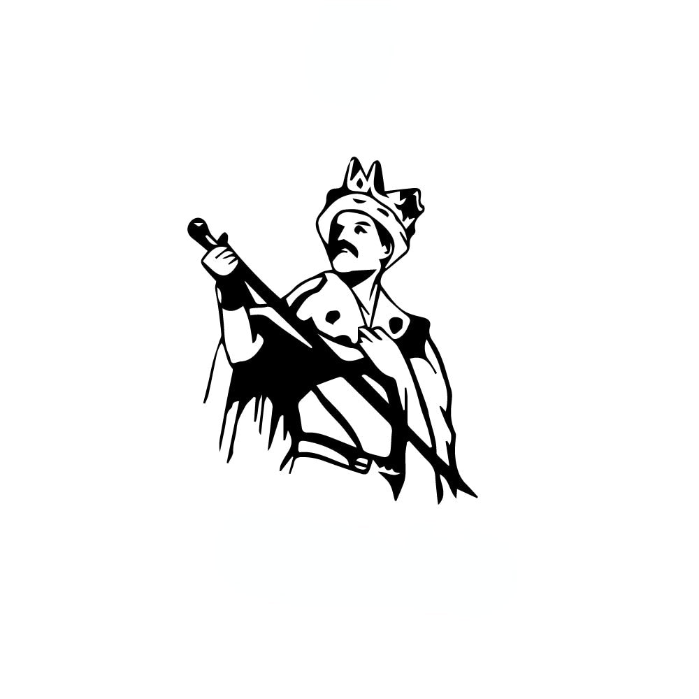 Freddie Mercury 'Crown and Scepter' Vinyl Car Sticker