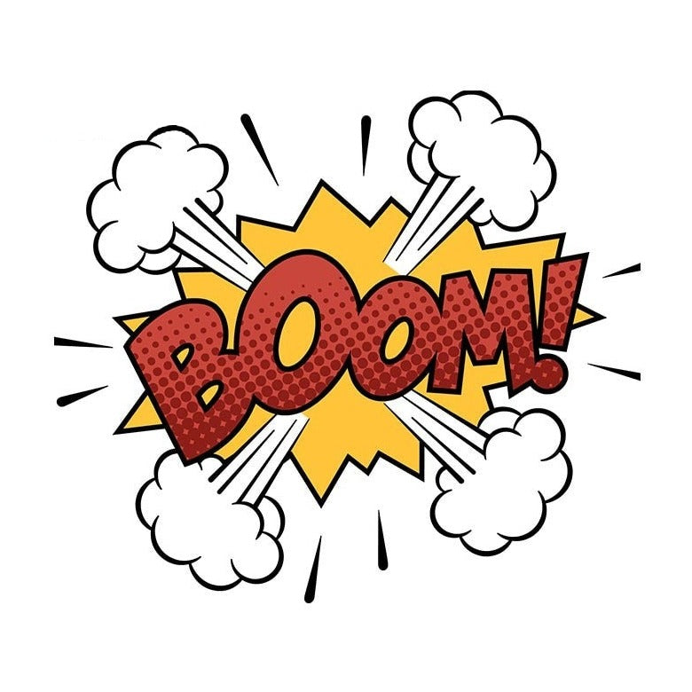 Comic Bubble 'Boom!' Vinyl Car Sticker