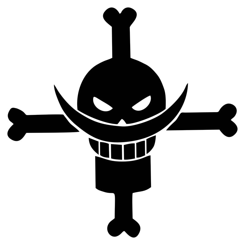 One Piece ‘Whitebeard Logo' Vinyl Car Sticker