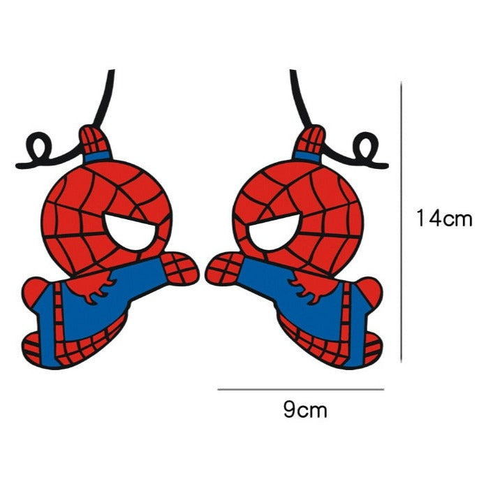 Spider-Man 'Hanging And Web Shooting | Left And Right' Vinyl Car Sticker