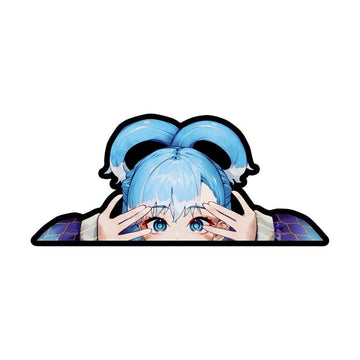 Virtual YouTuber 'Kobo Kanaeru' Vinyl Car Peeker Sticker