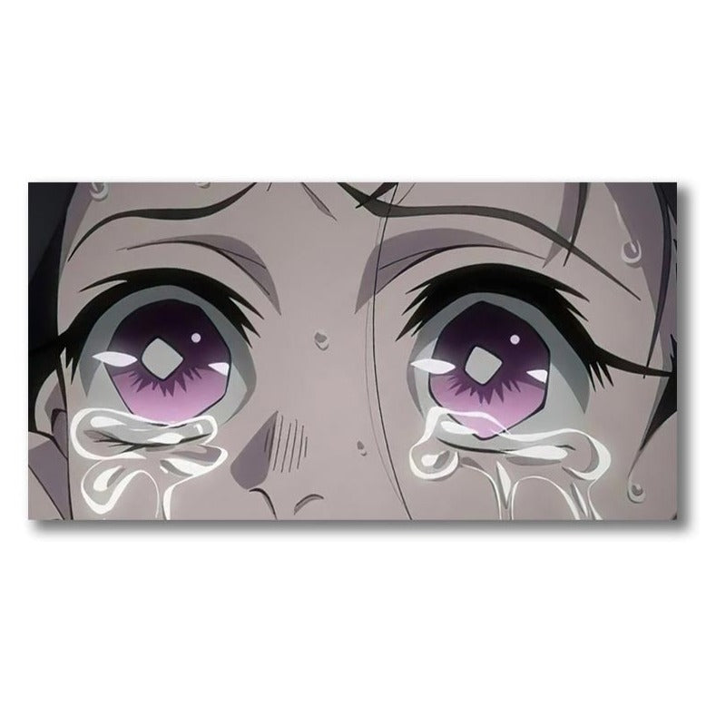 Demon Slayer 'Crying Nezuko' Vinyl Car Peeker Sticker