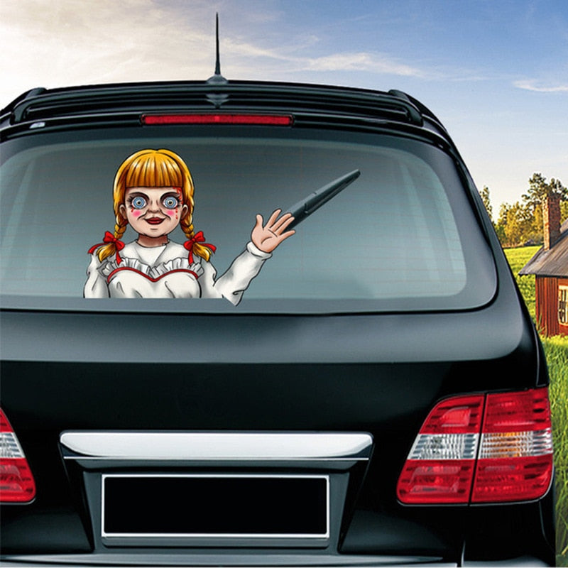 Annabelle 'Annabelle Doll | Waving' Vinyl Car Wiper Sticker