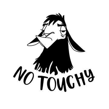The Emperor's New Groove 'Llama Kuzco | No Touchy' Vinyl Car Sticker