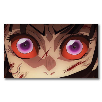 Demon Slayer 'Kanao Tsuyuri | Equinoctial Vermilion Eyes' Vinyl Car Peeker Sticker