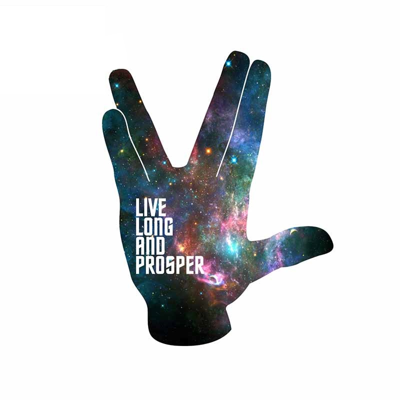 Star Trek 'Galactic Vulcan Salute | Live Long And Prosper' Vinyl Car Sticker