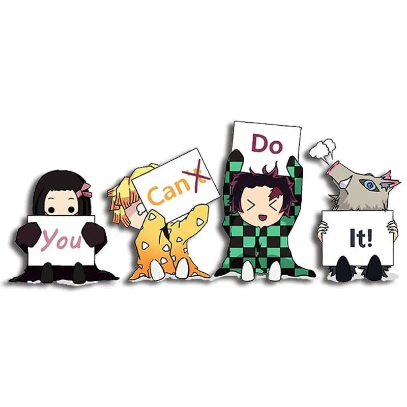 Demon Slayer 'You Can Do It' Vinyl Car Sticker