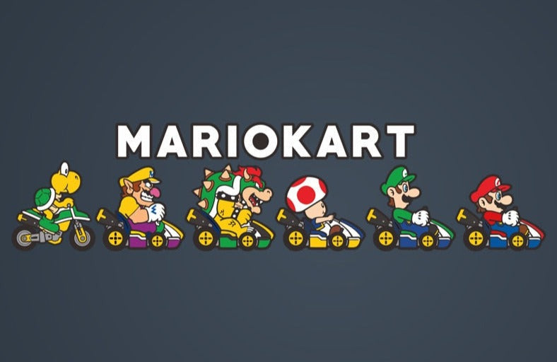 Super Mario Bros. 'Mario Kart | Racers | Right' Vinyl Car Sticker