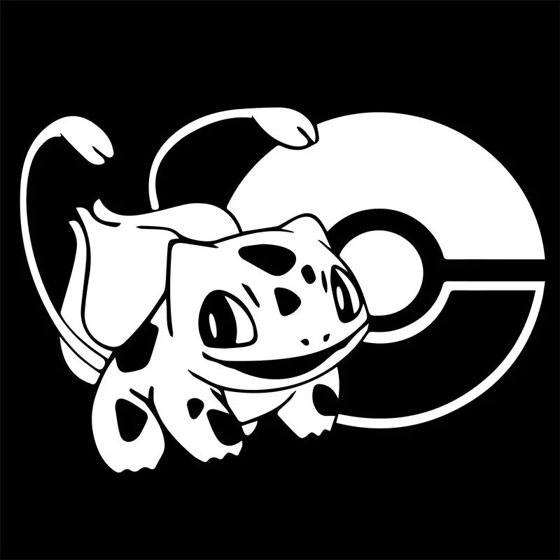 Pokémon 'Bulbasaur and Pokeball' Vinyl Car Sticker