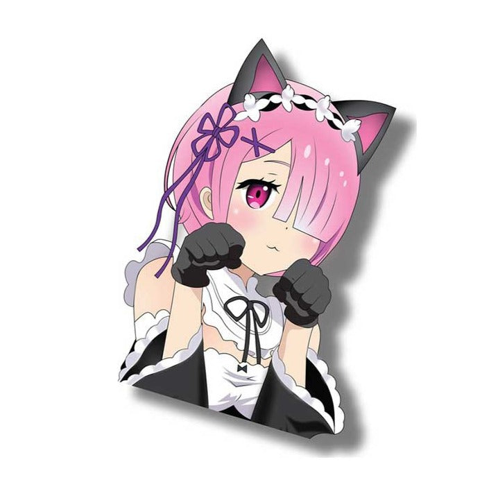 Re:Zero 'Ram | Fists Closed' Vinyl Car Sticker