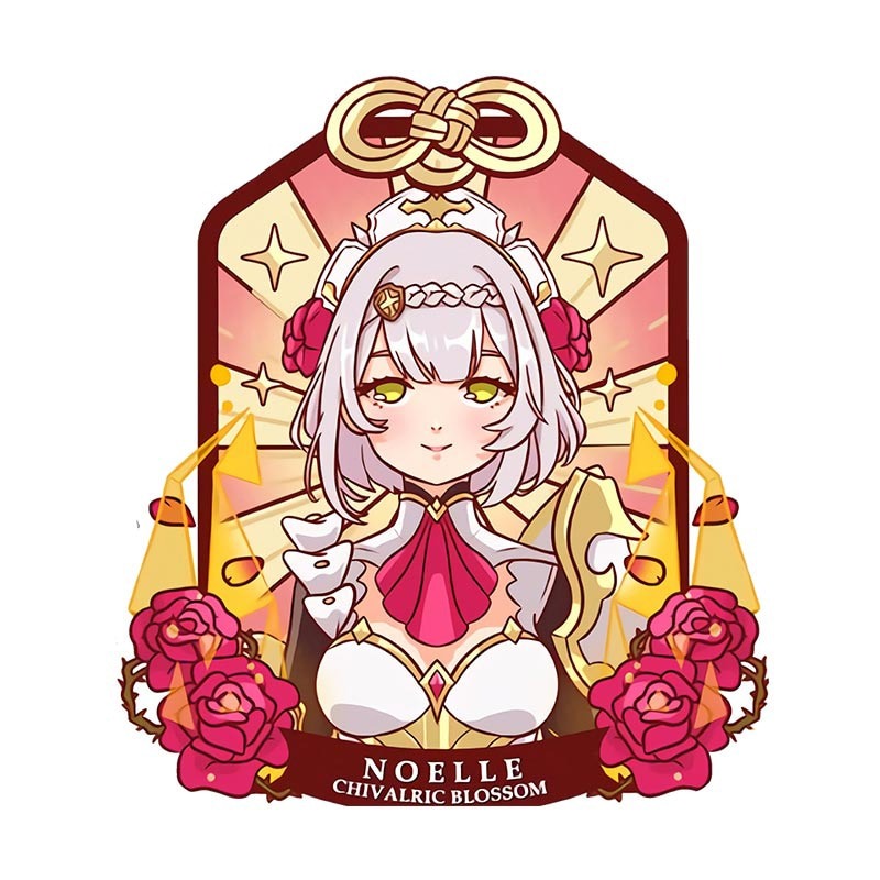 Genshin Impact 'Noelle | Chivalric Blossom' Vinyl Car Sticker
