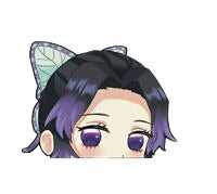 Demon Slayer 'Shinobu Kocho | Sparkling Eyes' Vinyl Car Peeker Sticker