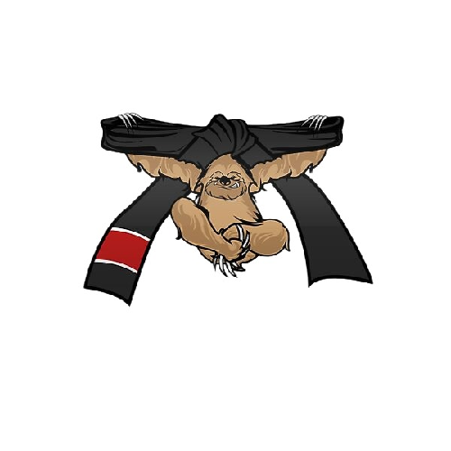 Jiu Jitsu Belt 'Climbing Sloth | 5.0' Vinyl Car Sticker