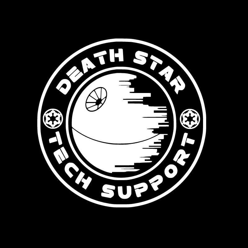 Star Wars 'Death Star | Tech Support' Vinyl Car Sticker