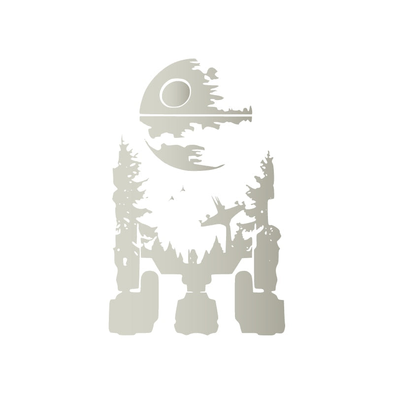 Star Wars 'R2D2 x Death Star | Forest Moon Of Endor' Vinyl Car Sticker