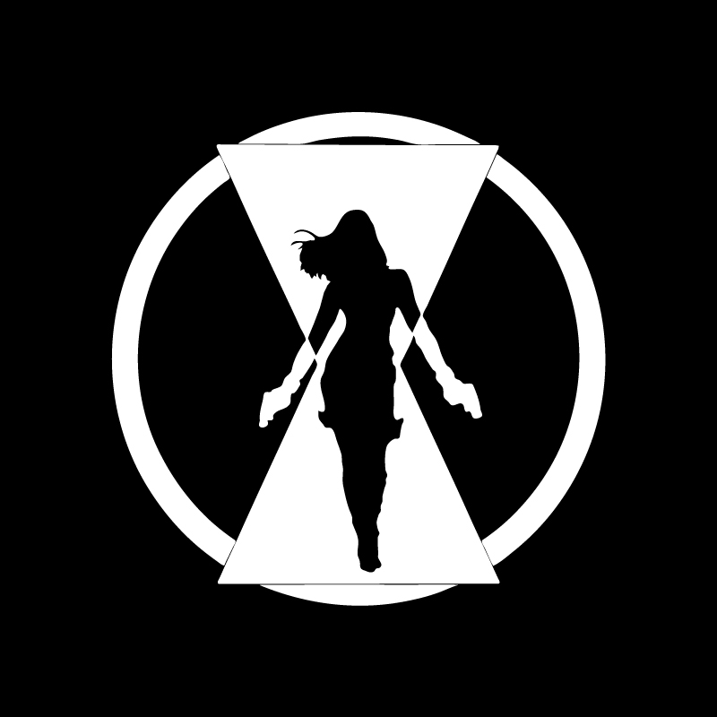 Black Widow 'Natasha Romanoff | Logo' Vinyl Car Sticker