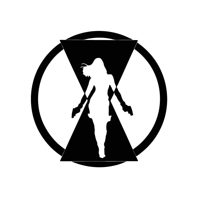 Black Widow 'Natasha Romanoff | Logo' Vinyl Car Sticker
