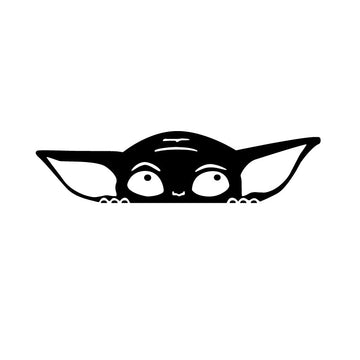Star Wars 'Baby Yoda | Look Up' Vinyl Car Peeker Sticker