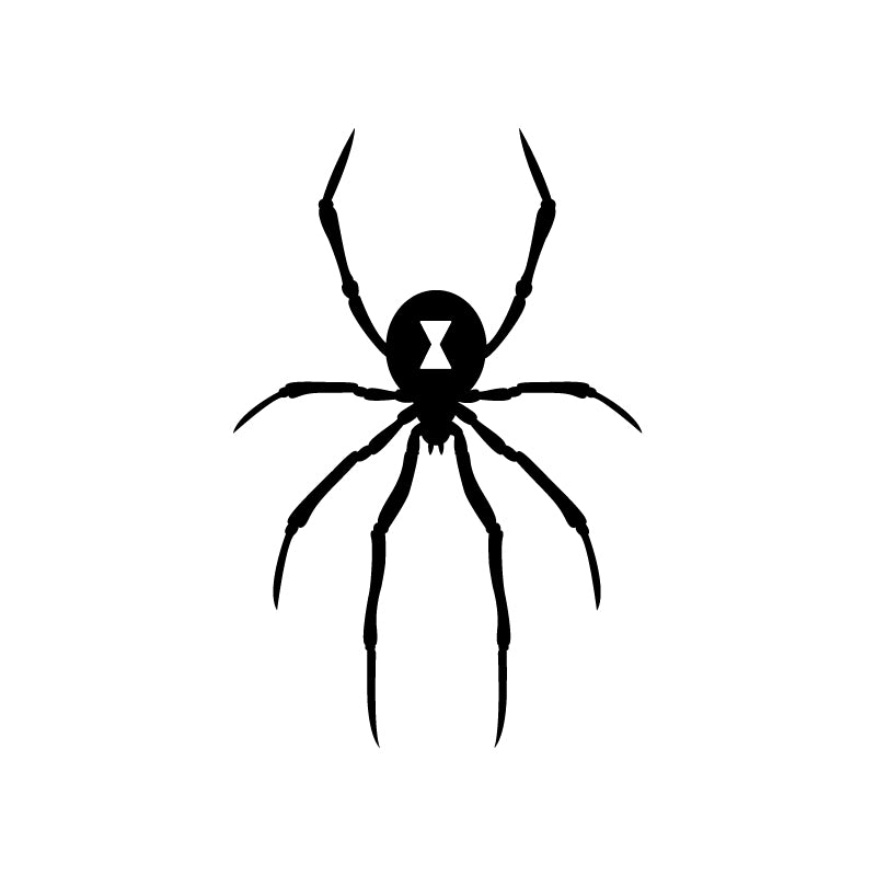 Black Widow 'Spider Logo' Vinyl Car Sticker
