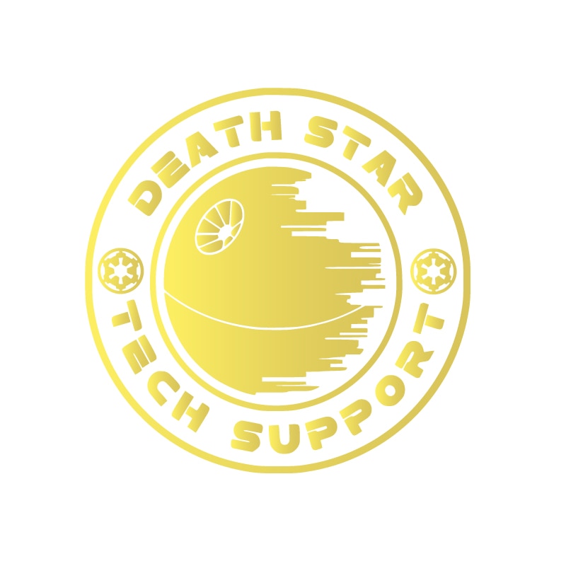 Star Wars 'Death Star | Tech Support' Vinyl Car Sticker