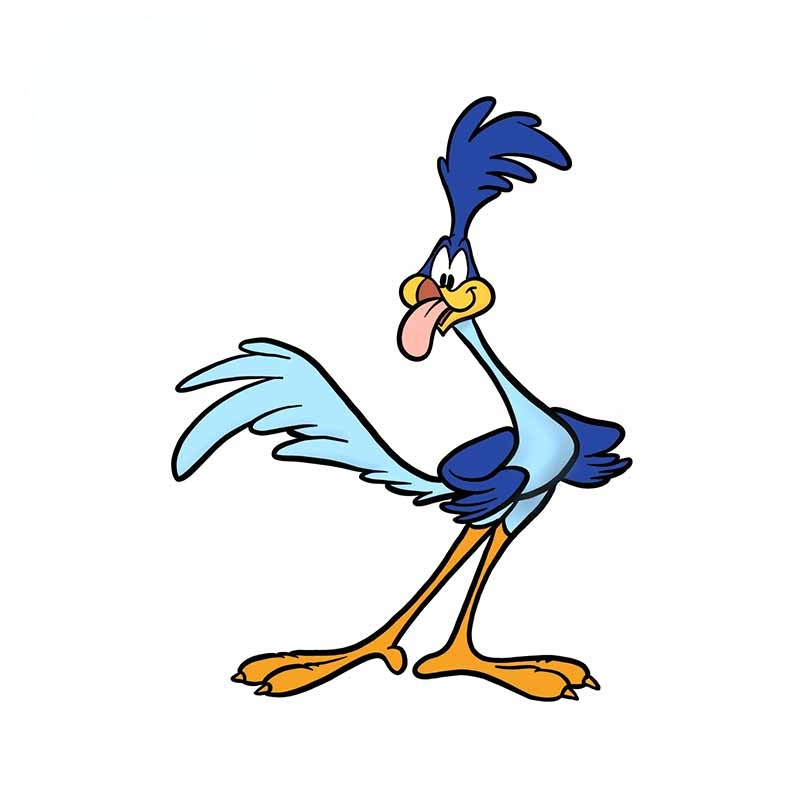 Looney Tunes 'Road Runner | Tongue Out' Vinyl Car Sticker