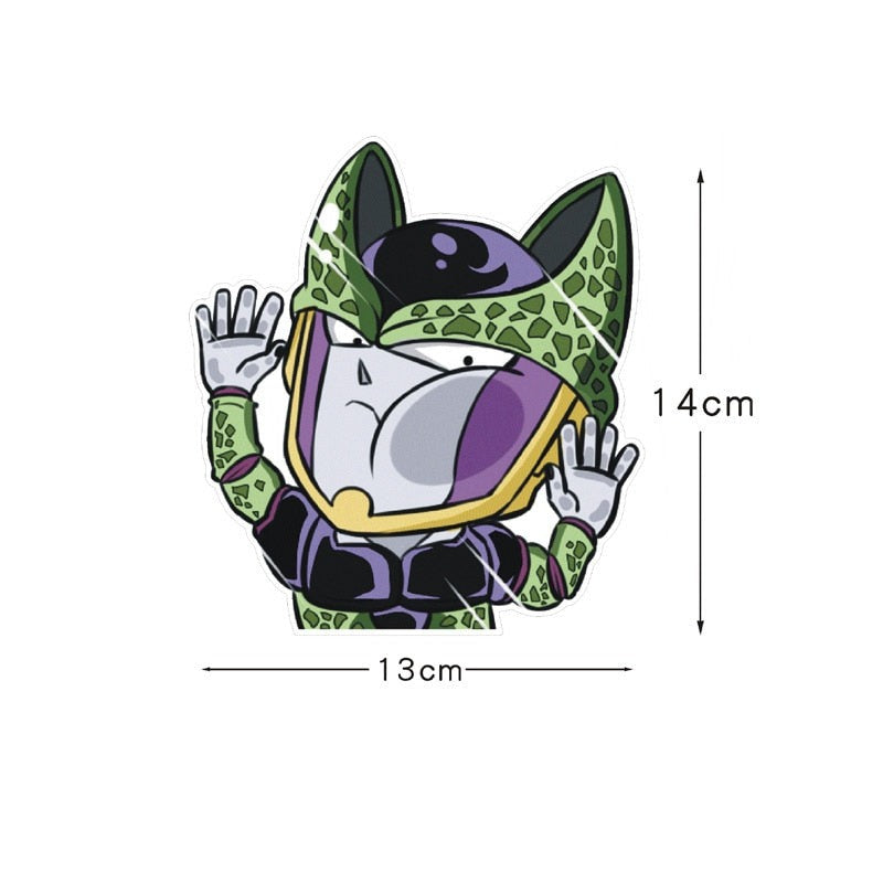 Dragon Ball Z 'Cell | Pressed Face' Vinyl Car Sticker