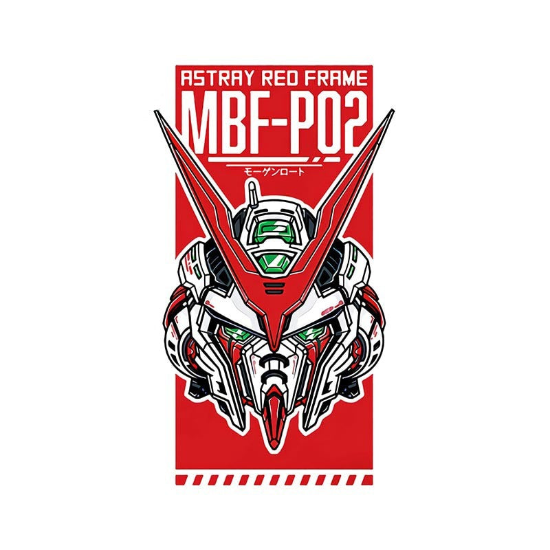 Mobile Suit Gundam 'Astray Red Frame MBF-P02 | Green Eyes' Vinyl Car Sticker
