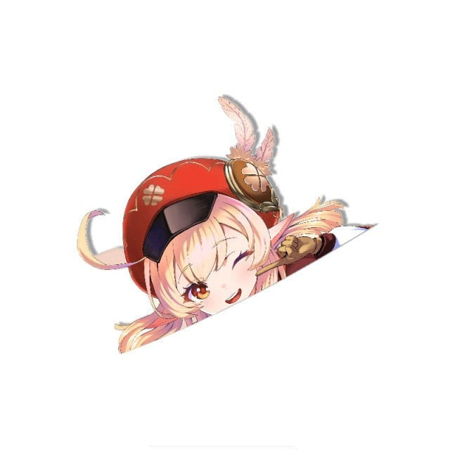 Genshin Impact 'Klee | Winking' Vinyl Car Peeker Sticker