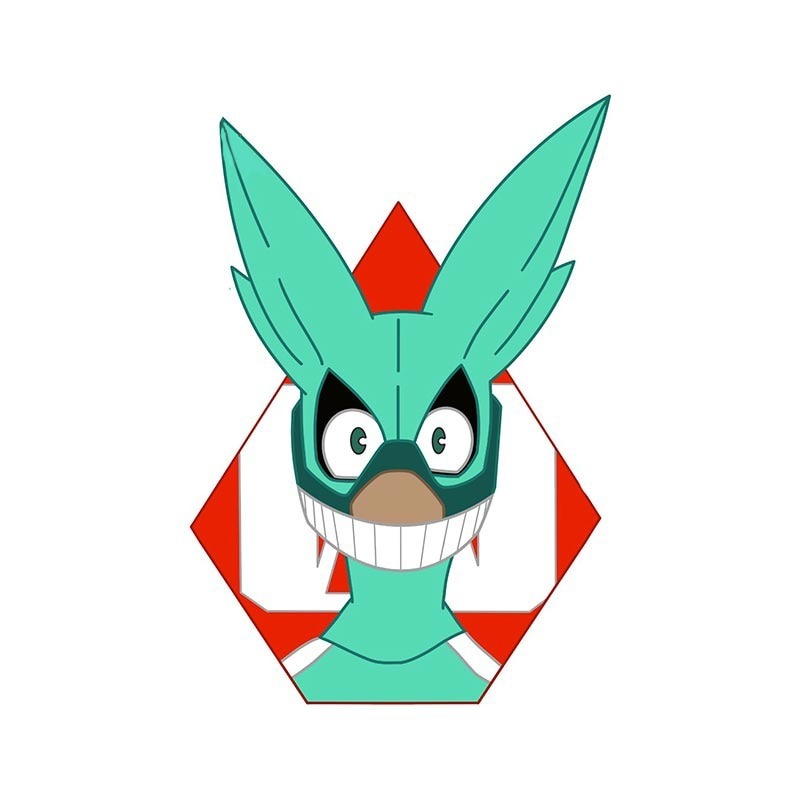 My Hero Academia 'Deku Mask' Vinyl Car Sticker