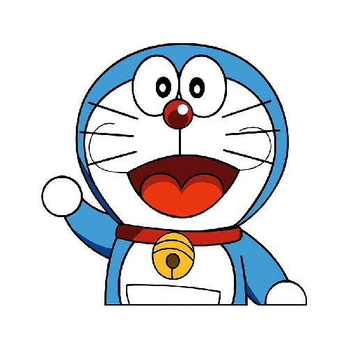 Doraemon 'Amazed | Right' Vinyl Car Sticker