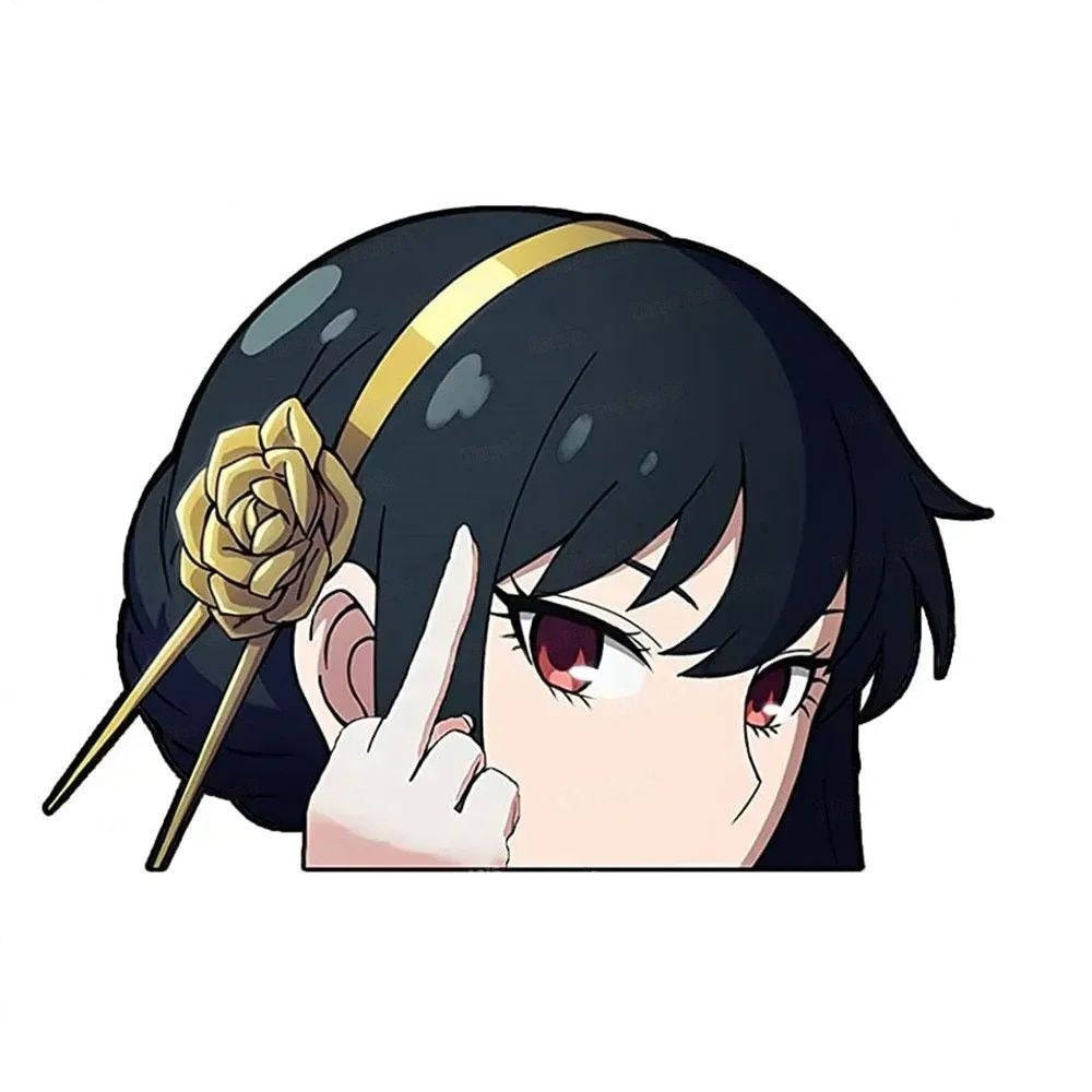 Spy x Family 'Yor Forger | F U' Vinyl Car Peeker Sticker