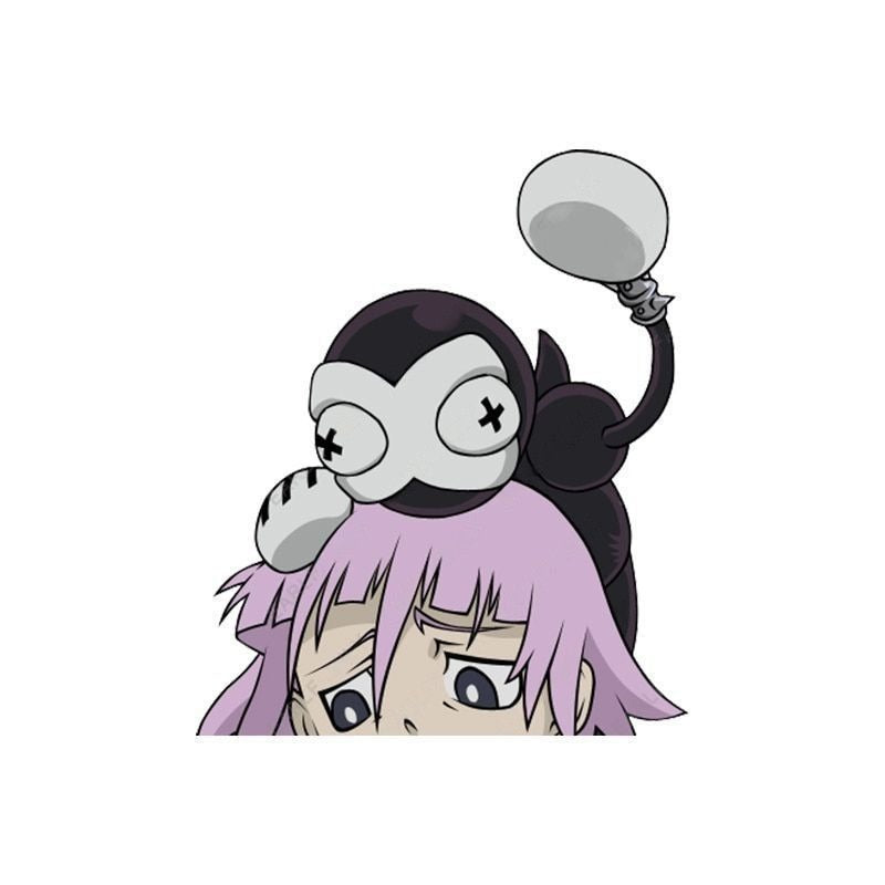 Soul Eater 'Crona And Ragnarok | Looking Down' Vinyl Car Peeker Sticker