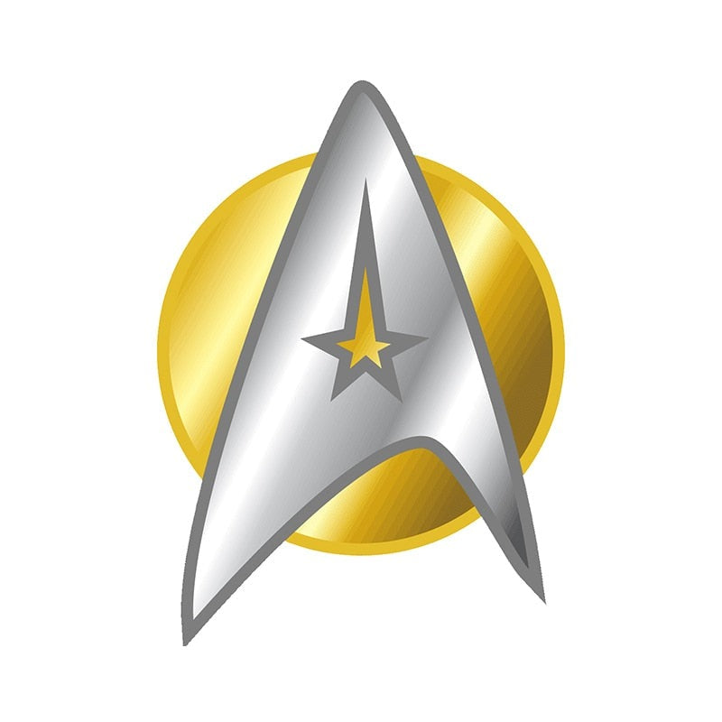 Star Trek 'Starfleet Insignia | Yellow Round' Vinyl Car Sticker