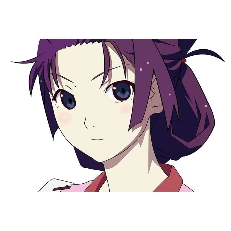 Monogatari Series 'Hitagi | Serious' Vinyl Car Peeker Sticker