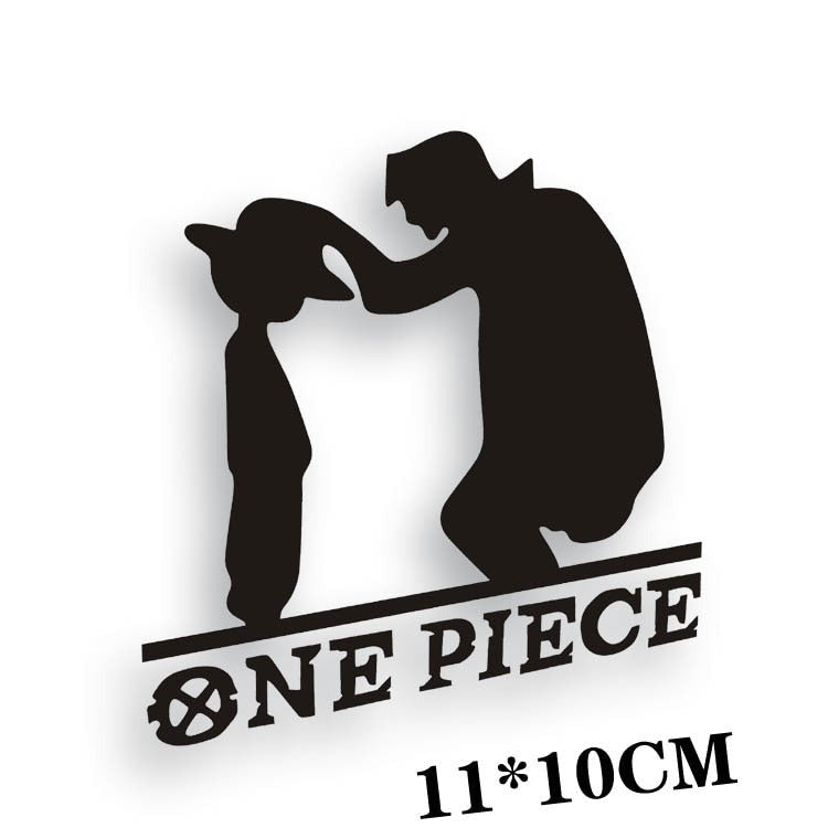 One Piece 'Shanks Touching Luffy's Head' Vinyl Car Sticker