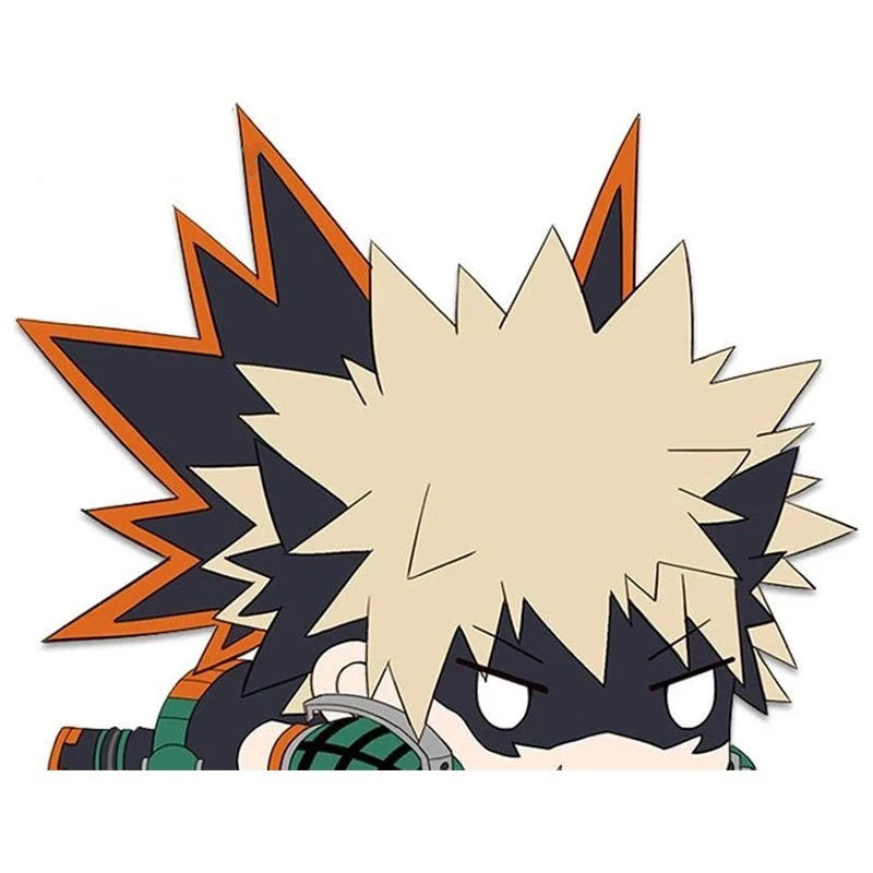 My Hero Academia 'Katsuki Bakugo | Blank Eyes | Chibi' Vinyl Car Peeker Sticker