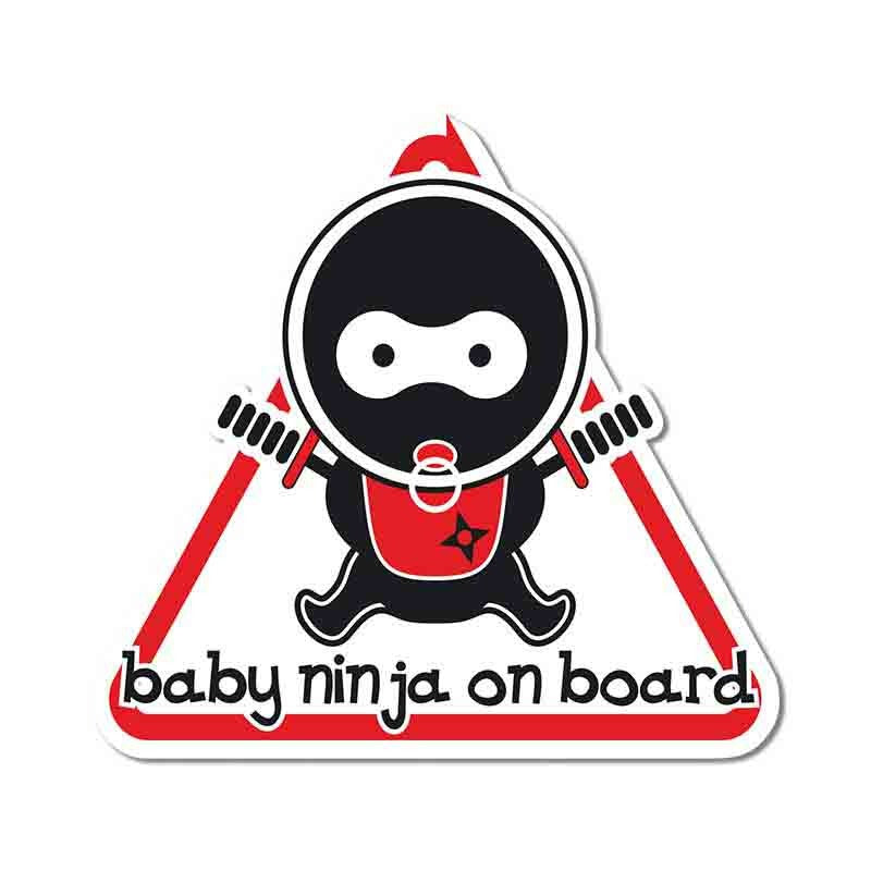 Baby Ninja On Board 'Pacifier' Vinyl Car Sticker