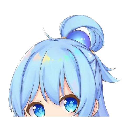 KonoSuba 'Aqua | Peeping' Vinyl Car Peeker Sticker