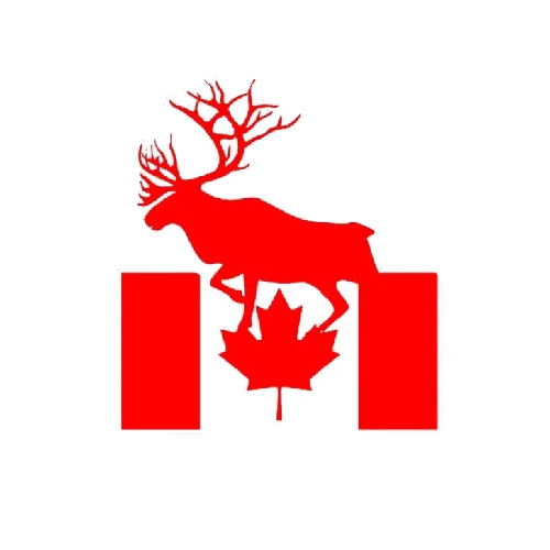 Canada Flag 'Deer' Vinyl Car Sticker