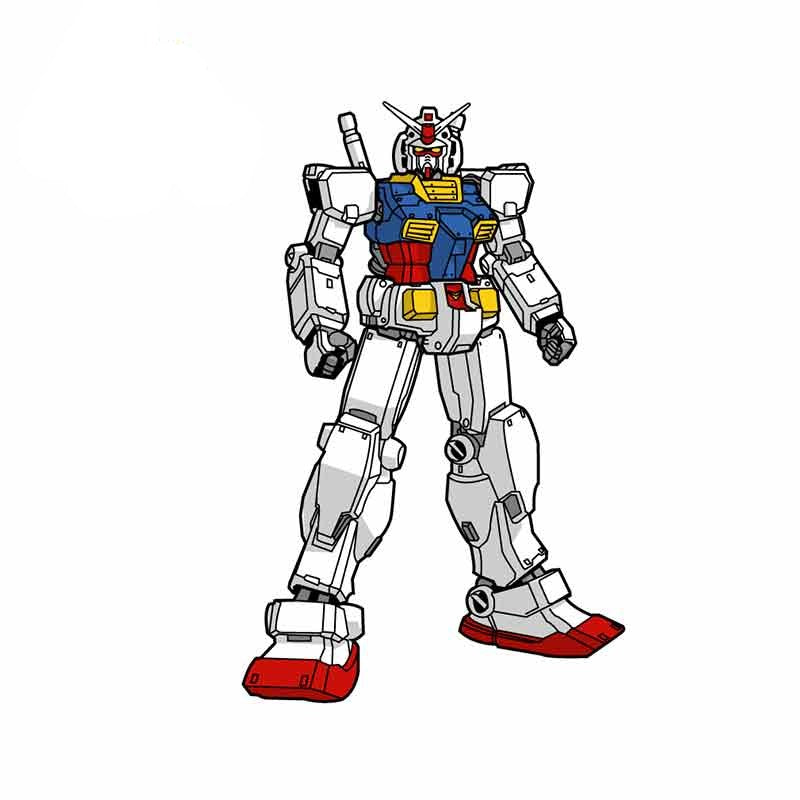 Mobile Suit 'RX-78-2 Gundam | Standing' Vinyl Car Sticker